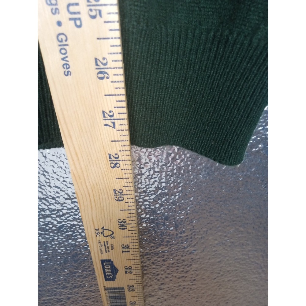 Johnstons Of Elgin Mens 100% Cashmere Raglan Sleeve Crewneck Sweater Green 2XL - Picture 5 of 8